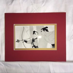 Mulan Li Shang glossy art matted archery Warrior